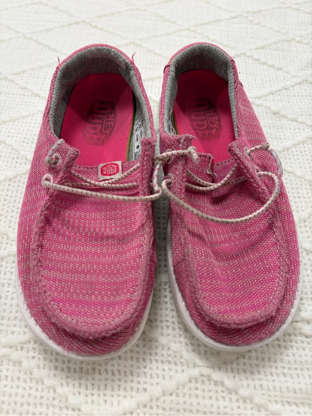 Hey Dude Wendy Youth Sport Mesh Bright Pink TD 13